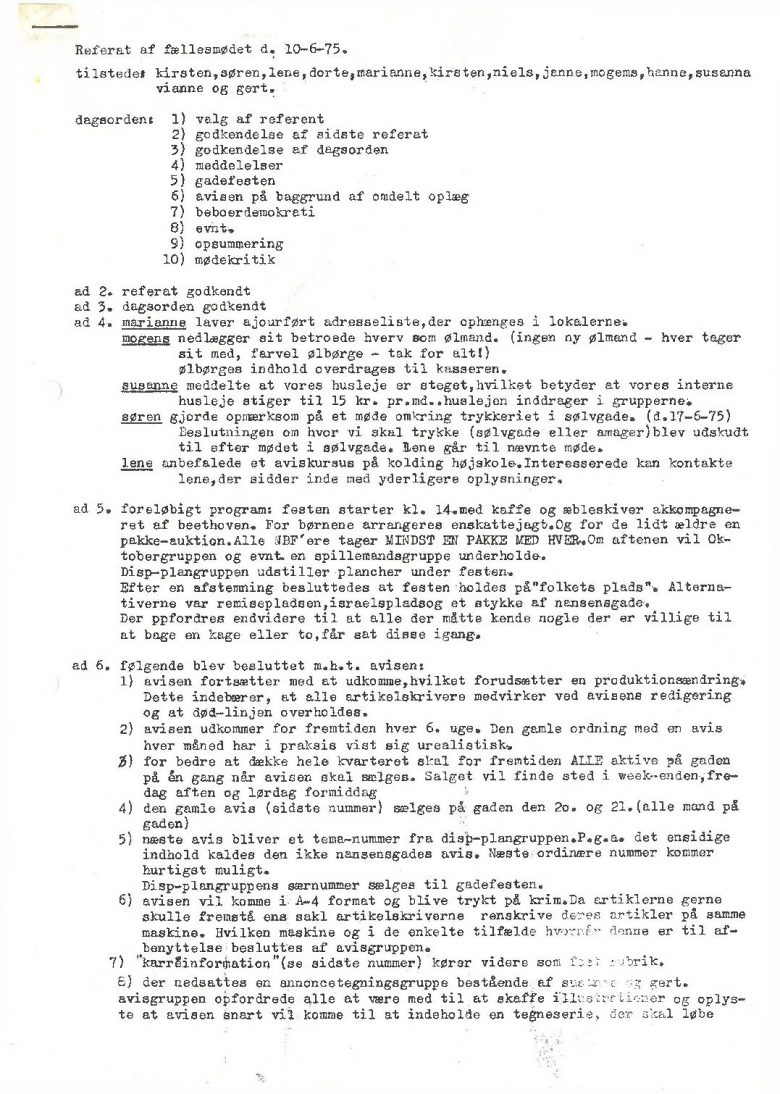 Fællesmøde 10.6.75