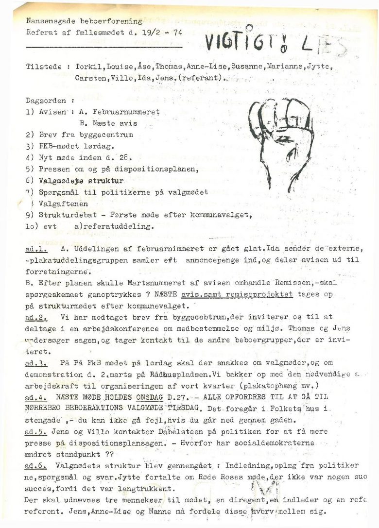 Fællesmøde 19.2.74