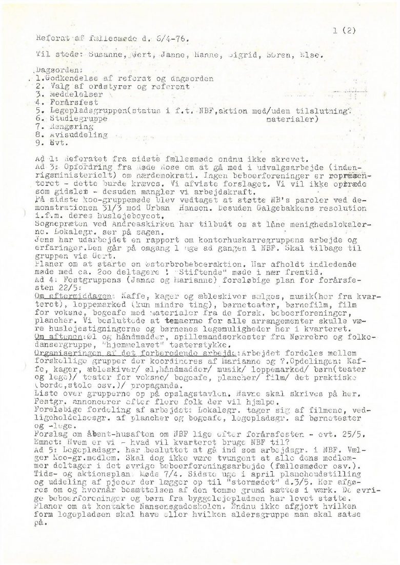 Fællesmøde 6.4.76