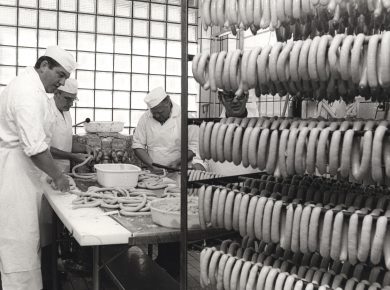 Pølsemagere, 1950’erne – Ukendt fotograf