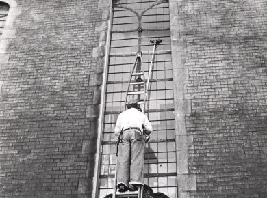 Vinduespudser, 1985. Foto: Ole Wildt