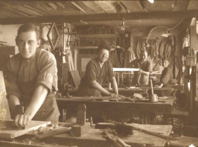 Snedkerværksted, 1927. Ukendt fotograf