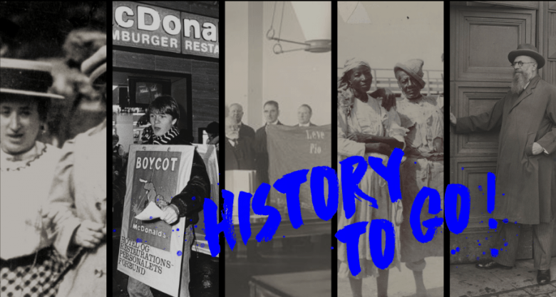 History to go banner uden ramme