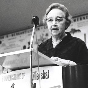 Ragnhild Andersen til valgmøde for DKP 1966