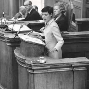 Hanne Reintoft i Folketinget 1970