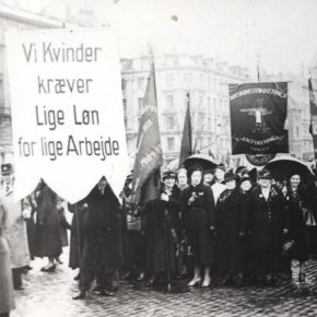 Kvindeligt Arbejderforbund afd. i strejke for ligeløn 1929