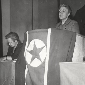Inger Merete Nordentoft til kommunistisk kvindekonference 1952