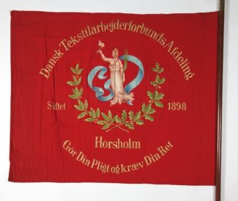 Dansk Tekstilarbejderforbunds Afdeling, Hørsholms fane fra 1908.