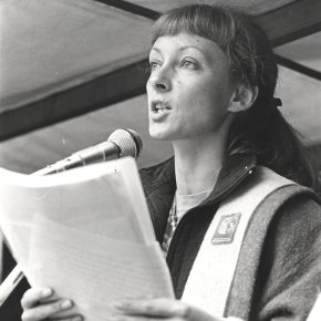 Helle Degn til demonstration i 1980