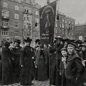 Kvindelige bryggeriarbejdere 1. maj 1907