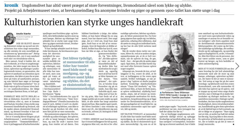 Kulturhistorien kan styrke unges handlekraft